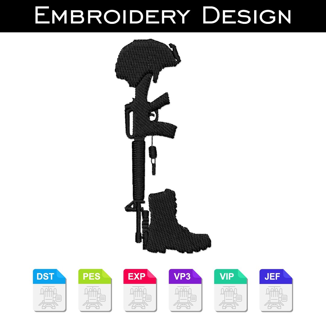 Battlefield Cross Embroidery Design - Etsy