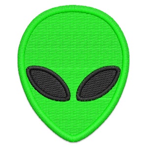 Alien Head Embroidery Design