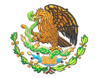 Diseño Escudo Aguila Mexicana - Etsy