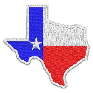 Texas State Flag Embroidery Design