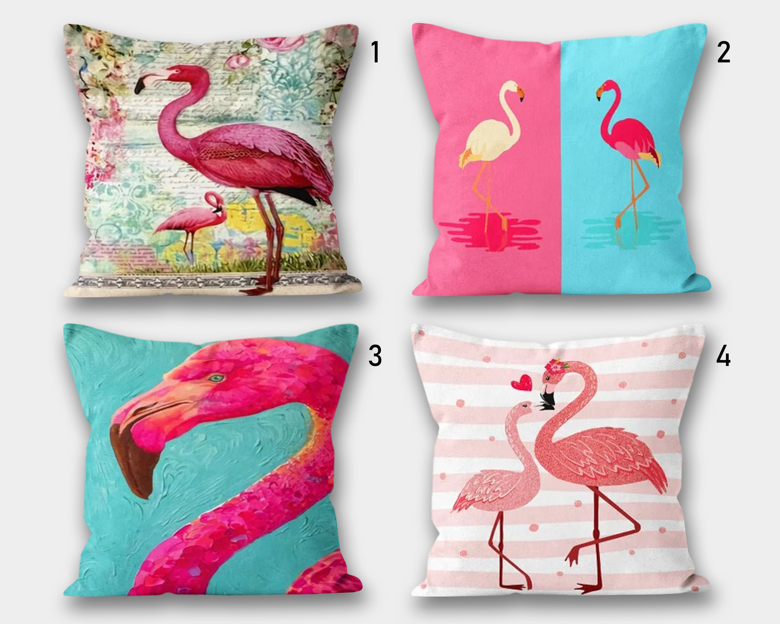 Flamingo Outdoor Cushion Etsy