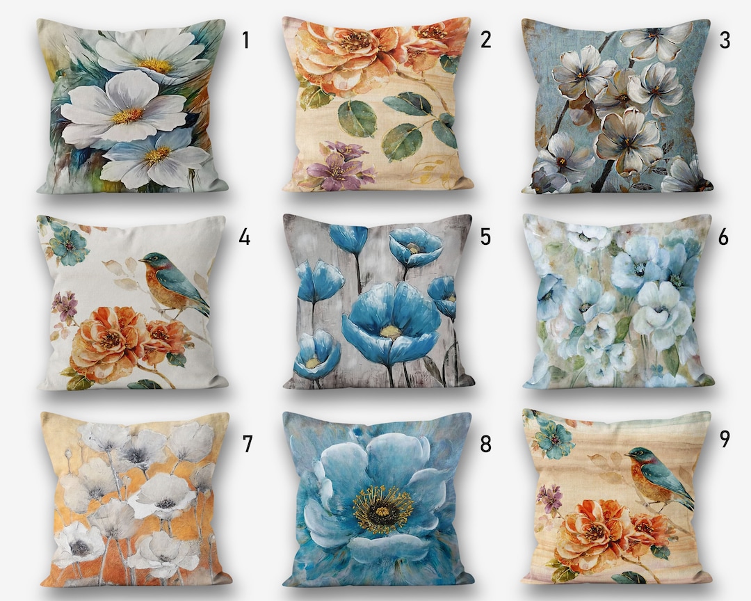 Aperturee Colorful Diamond Greenery Spring Pillow Case Backdrop