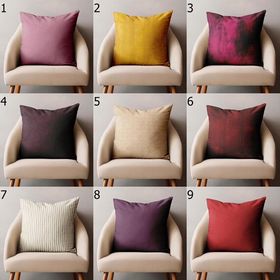 Einfarbiger Kissenbezug, Moderne Kissenbezüge, Sofa Abstrakte Kissen, Minimalistische Wohnkultur