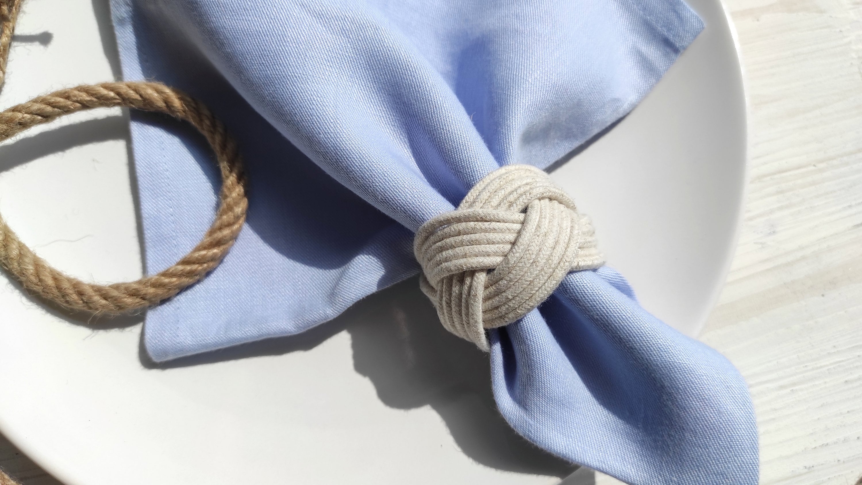 Rustic Rope Napkin Ring Linen Napkin Rings Nautical Napkin Rings Nautical Knot Napkin Rings Sailors Knot Marine Wedding Table Decor Etsy
