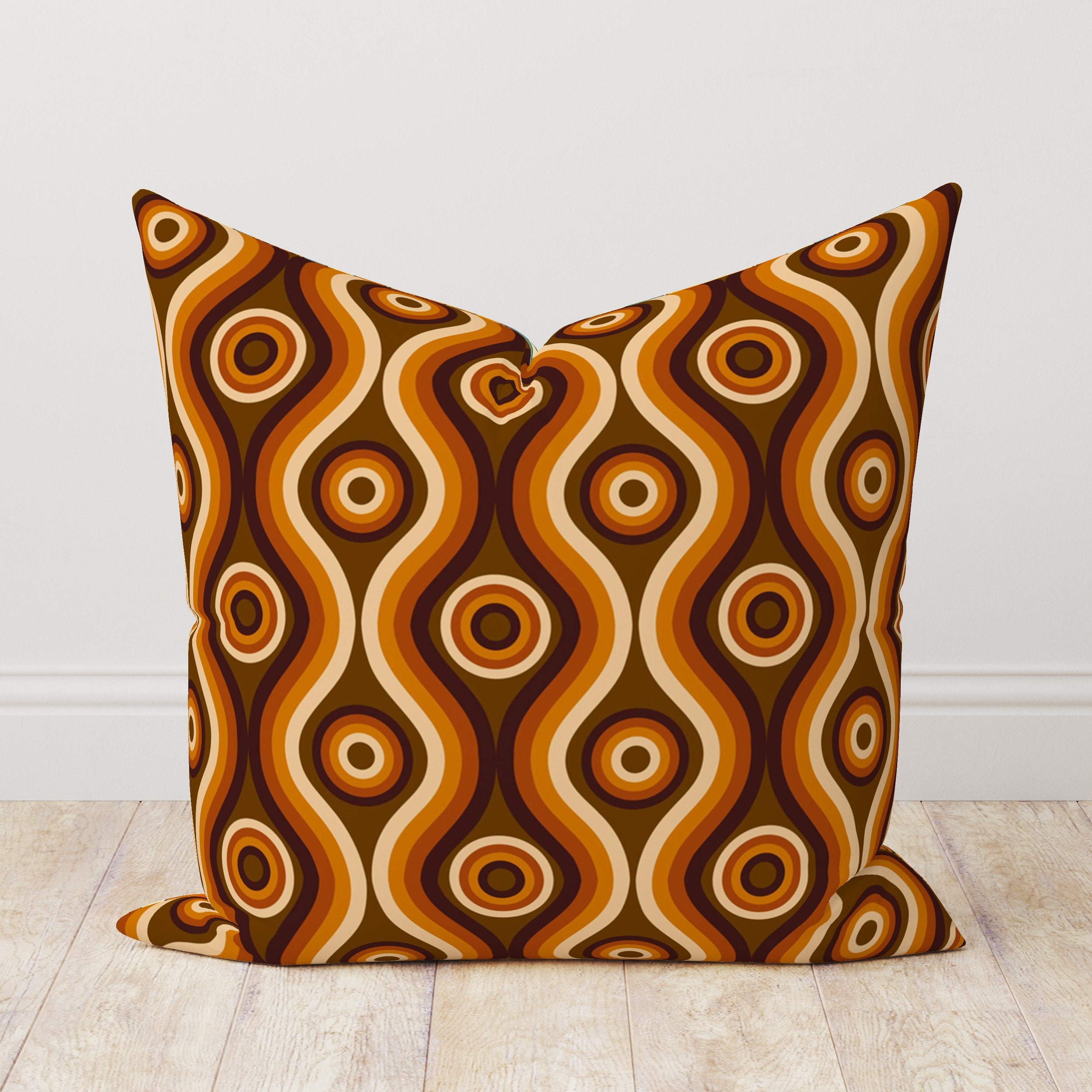 Retro Cushion Cover, Mid Century Modern Throw Pillow Cover