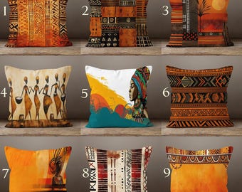 Ethno-Kissenbezüge, Stammes-Kissenbezüge, Afrikanische Kunst-Kissenbezüge, Ethno-Kissenbezug, Geometrischer Kissenbezug