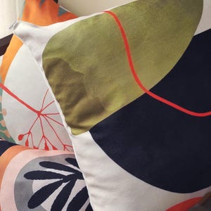 Landscape Pillow Covers, Abstract Pillows, Mountain Pillow Cover, Moon and Lake Pillow Cover, Home Decor, Modern Art Pillowcase image 8