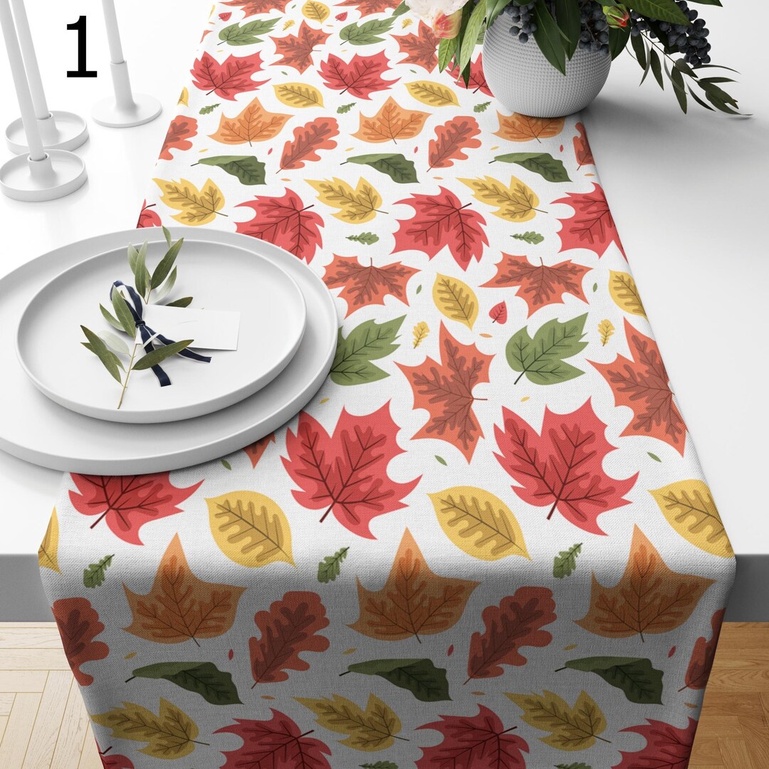 Thanksgiving Table Runners, Autumn Leaf Table Runner, Fall