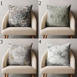 Vintage Style Damask Pillowcases, Elegant Damask Throw Pillow Covers, Vintage Baroque Pillow Covers, Vintage Damask Floral Cushion Cover