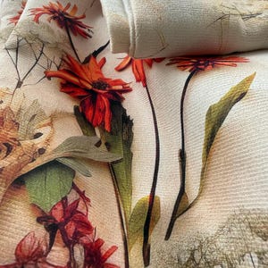 Housse de coussin fleurs sauvages, housses de coussin fleurs, housse de coussin fleurs printanières, taie d'oreiller à fleurs vives image 6