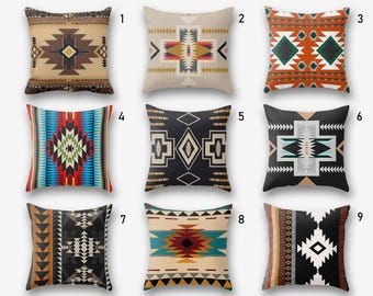 Rug Pillow Cover, Ethnic Throw Pillow Cover, Aztec Rug Pillow Covers, Southwestern Pillow Case, Authentic Cushion Cover,