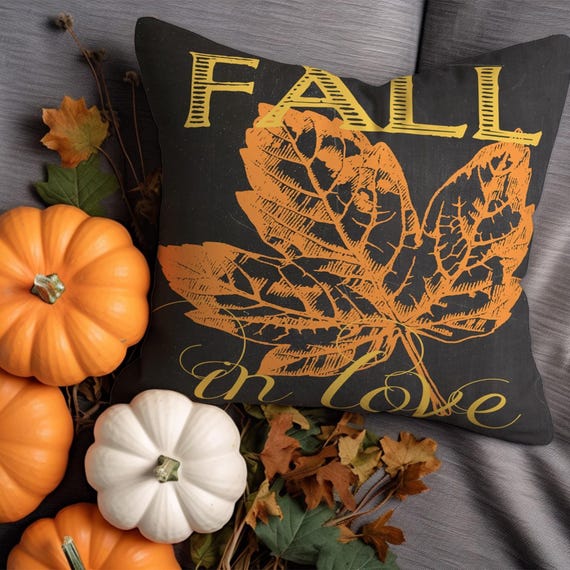 Happy Fall Throw Pillow Covers Thanksgiving Print Pillowcase Autumn Leaf Cushion Cover Thanksgiving Pumpkin Pillow Case Fall Home Decor Etsy Australia