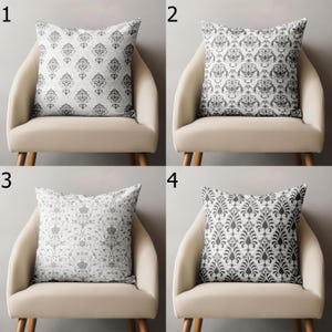 Elegant Damask Throw Pillow Covers, Vintage Baroque Pillow Covers, Vintage Damask Floral Cushion Cover, Classic Floral Home Decor