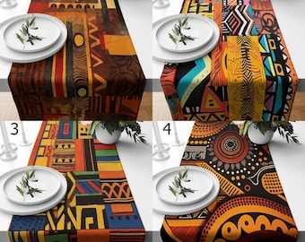 African Mucloth Table Runner, Ethnic Geometric Table Runner, Mudcloth African Table Runner, African Tribal Table Decor, Ethnic Table Decor