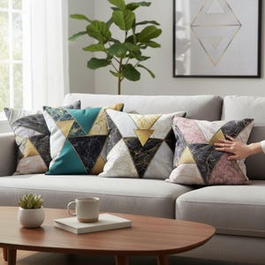 Marble Pillowcase, Minimalist Pillow Cover, Marble Cushion Cover, Abstract Art Pillows, Decorative Pillow, Modern Art Pillowcase
