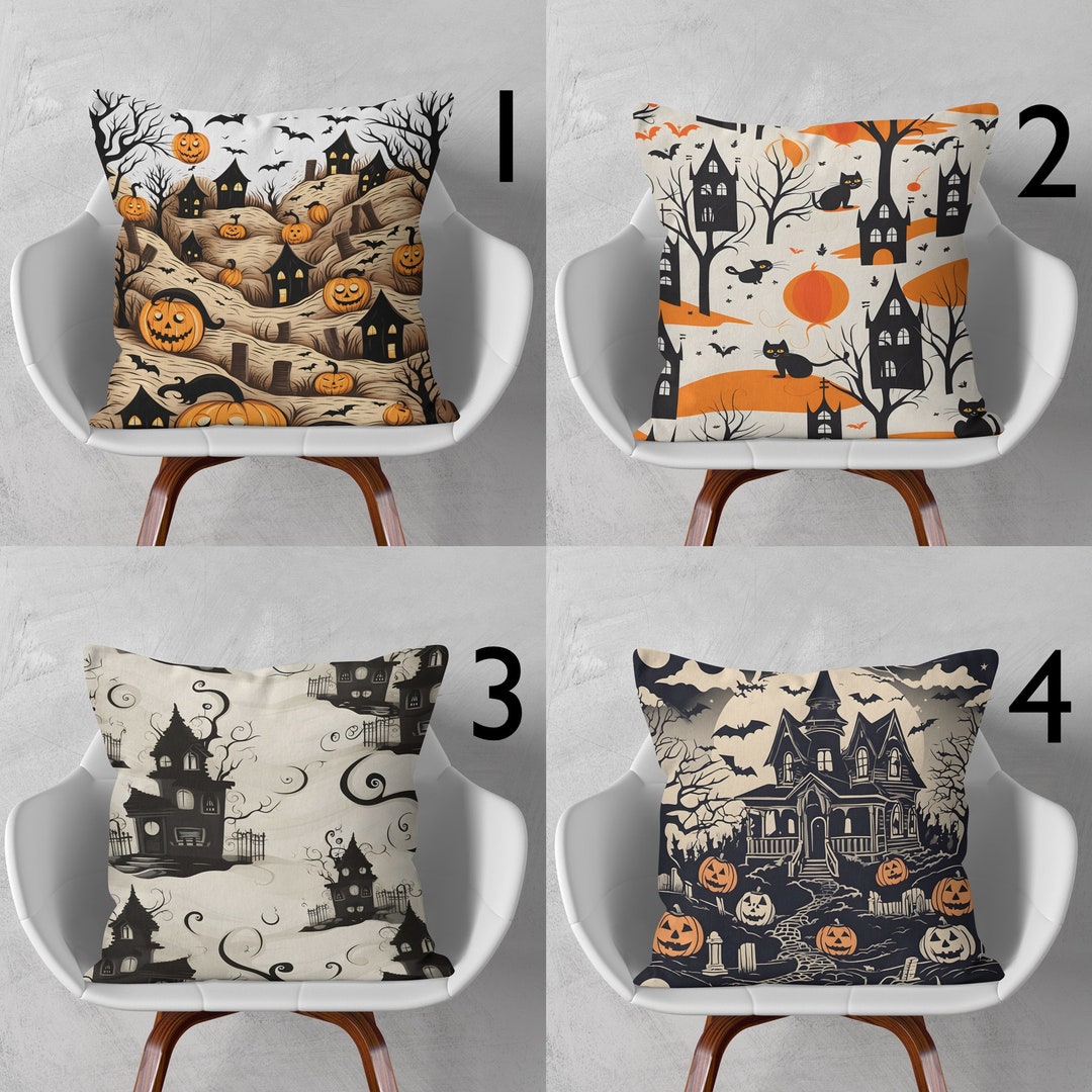 Halloween Pillow Cover, Throw Pillow Cover, Halloween Pillow Cases