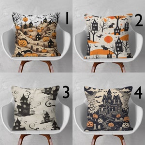 Funda de almohada de Halloween, funda de almohada decorativa, fundas de almohada de Halloween, linda funda de cojín de Halloween, decoración del hogar de Halloween, regalos de Halloween