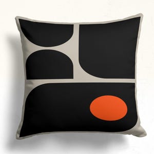 Retro örngott, Geometriskt kuddfodral, Mid Century Modern