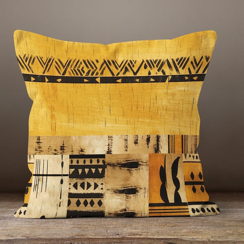 Fundas de almohada africanas de colores, funda de almohada de tiro auténtica, funda de almohada africana, funda de cojín con estampado digital africano, funda de almohada étnica 1