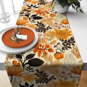 Herfst tafelloper, Thanksgiving tafelloper, herfst tafeldecor, Thanksgiving tafelloper cadeau, Thanksgiving tafelkleed, herfst tafelloper