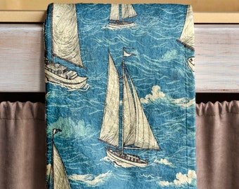 Qpenm Funny Nautical Kitchen Towels - "Time To Get Nauti" Waffle Weave, 16x24 Inches, Set Of 1 - View #10