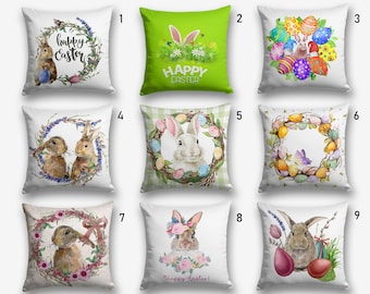 Easter Pillow Cover, Easter Bunny Pillow, Bunny Pillow, Easter Hoıme Decor, Easter Bunny Cushion Cover, Easter Pillowcase, Easter Home Gift