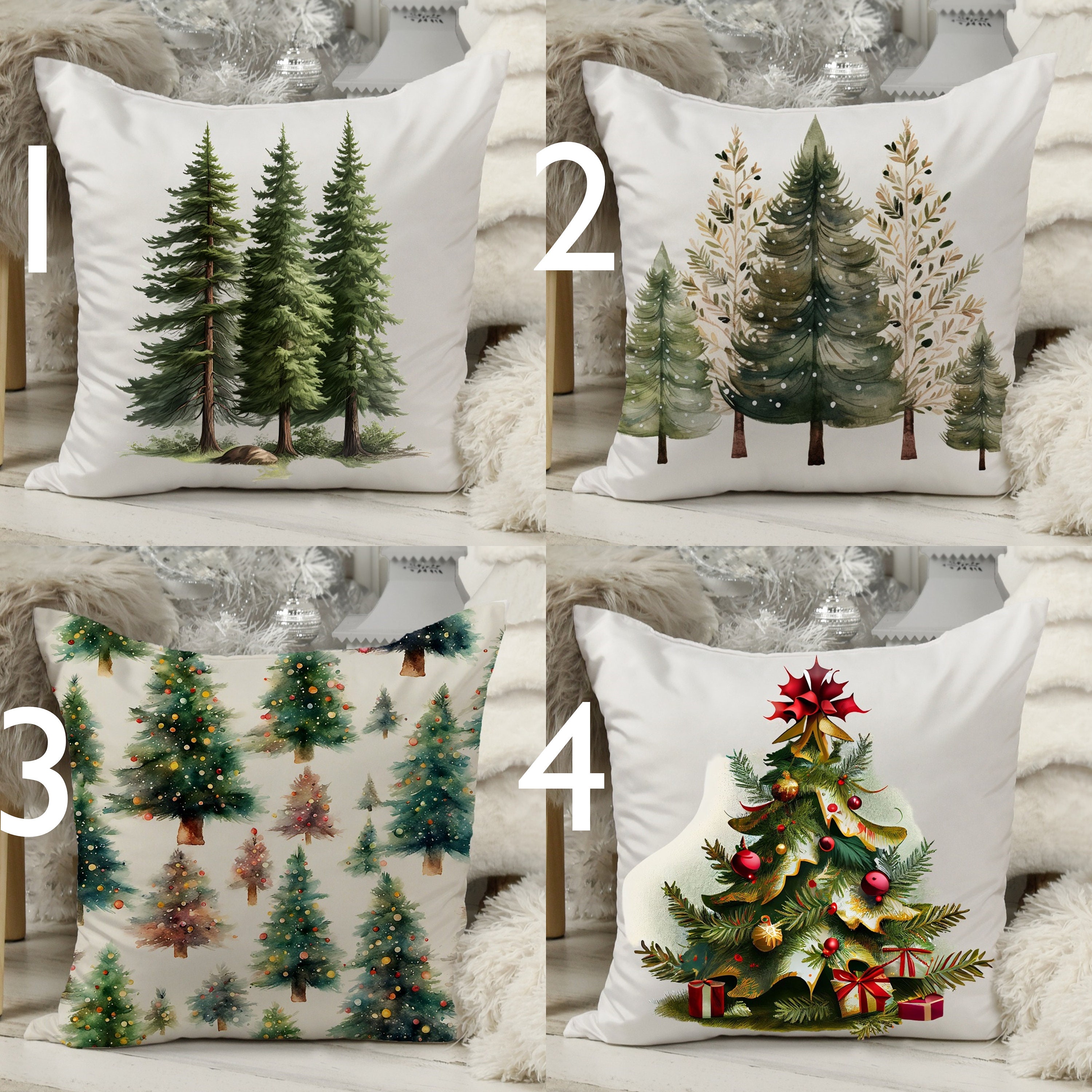 Christmas tree pillow covers deals