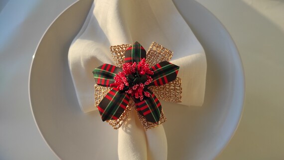 Mistletoe napkin rings discount