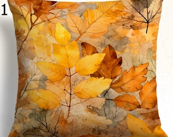 Housse de coussin automne, taies d'oreiller à feuilles d'érable d'automne