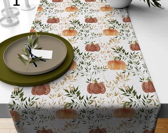 Thanksgiving Tablecloth, Fall Table Decor, Thanksgiving Table Runner, Fall Table Runner, Thanksgiving Table Runner Gift, Autumn Table Runner