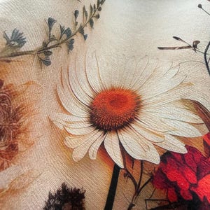 Housse de coussin fleurs sauvages, housses de coussin fleurs, housse de coussin fleurs printanières, taie d'oreiller à fleurs vives image 8