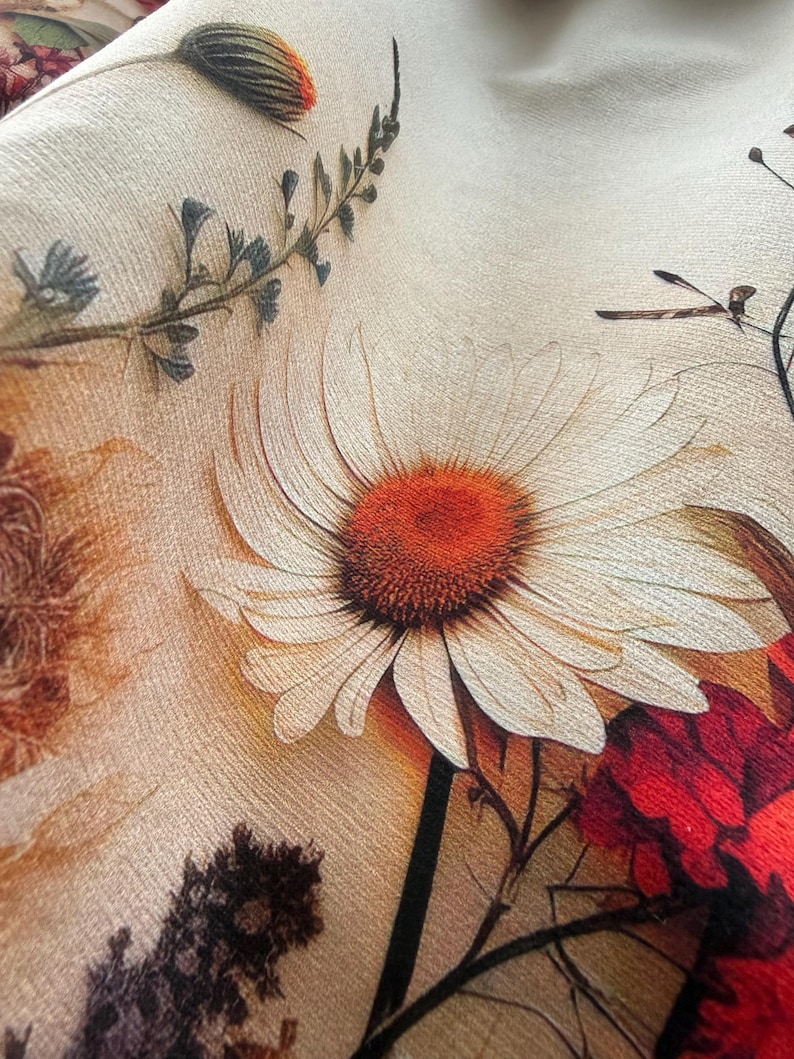 Housse de coussin fleurs sauvages, housses de coussin fleurs, housse de coussin fleurs printanières, taie d'oreiller à fleurs vives image 8