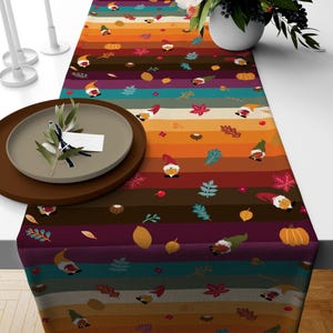 Herfsttafelloper, herfsttafelloper, Thanksgiving tafelloper, herfsttafeldecor, cadeau Thanksgiving Runner, herfstkoffietafelloper