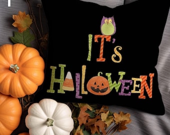 Housse de coussin citrouille d'Halloween, décoration d'intérieur effrayante