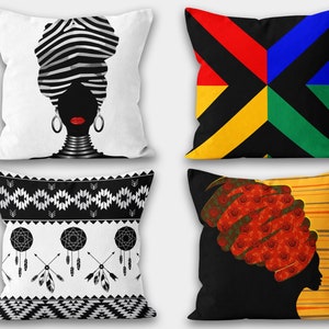 African Women Cushion Cover, Ethnic Home Decor, African Ethnic Cushions, African lifestyle cushions, Home Decor, African Pillow, Cushion