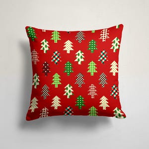 Federa per cuscino a forma di albero di pino di Natale, federa per cuscino invernale allegro, federe per cuscini di Natale, federa per cuscino da tiro Merry Christmas, graziose federe per cuscini di Natale