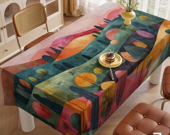 Herbst-Tischdecke Von Horaldaily – 150 X 260 Cm, Aquarell-Design Mit Kürbissen Für Erntedank & Party