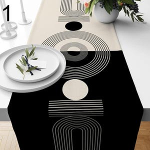 Retro Table Runner, 70s Table Runner, Retro Mid Century Table Runner, Retro Party Table Decor, Mcm Table Runners