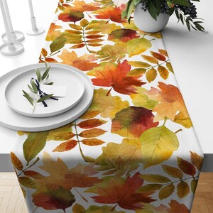 Herfsttafelloper, herfsttafelloper, herfsthuisdecoratie, Thanksgiving-tafelloper, Halloween-loper, herfstkeukendecor, Thanksgiving-cadeau