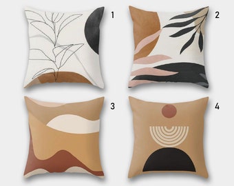 Abstract Pillow, Boho Pillow, Minimalist Cover, Bohemian Cushion Cover, Abstract Art Pillows, Decorative Pillow, Modern Art Pillowcase