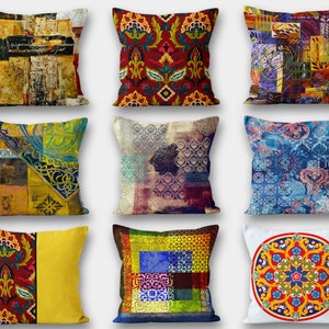 Ethnic Boho Pillow Cover, Authentic Pillow Covers, Ethnic Decorative Pillow Case, Authentic Home Decor, Ethnic Home Decor, Boho Home Decor