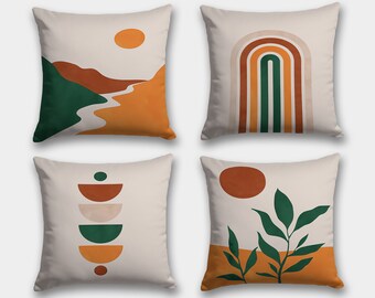 Abstrakter Kissenbezug, Boho Abstrakter Kissenbezug, Abstrakte