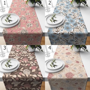 Floral Table Runners, Flowers Table Runners, Spring Flowers Table Runner, Floral Printed Table Runner, Floral Table Decor Runners