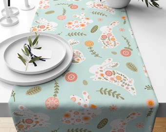 Colorful Easter Table Runner, Easter Table Decor, Easter Runner Gifts, Easter Spring Table Runners, Easter Bunny Runners