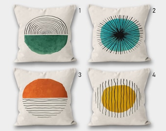 Abstract Pillow Cover, Boho Abstract Pillow Case, Abstract Art Pillows, Minimalist Cushion Cover, Decorative Pillow Covers