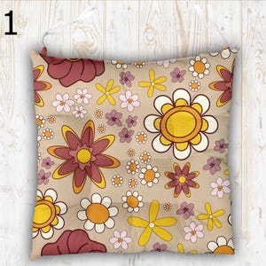 Boho Stuhlkissen, bunte Stuhlkissen, Sitzkissen Kissenbezüge, Boho Gartenstuhlkissen, Sitzkissen Kissen mit Bindebändern