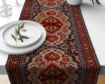 Chemin de table kilim, chemin de table tapis, chemin de table sud-ouest, chemin de table ethnique, chemin de table authentique, décoration de table