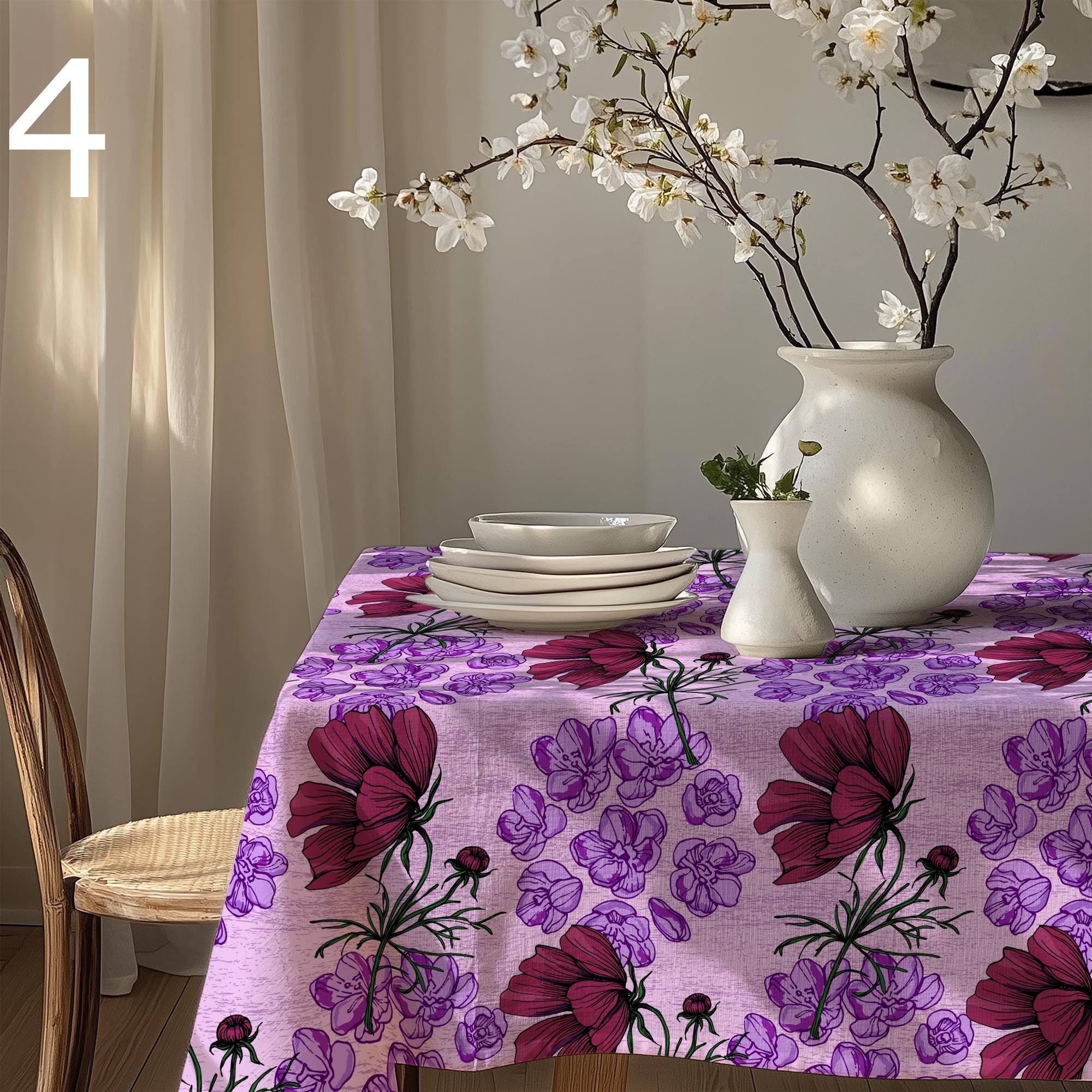 Nappe, Tissu Imprimé Indien Erin - 220 X 140 Cm - JOME