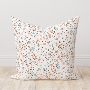 Housse de coussin florale vintage moderne, housses de coussin fleurs de ferme, housse de coussin florale, housse de coussin florale extérieure