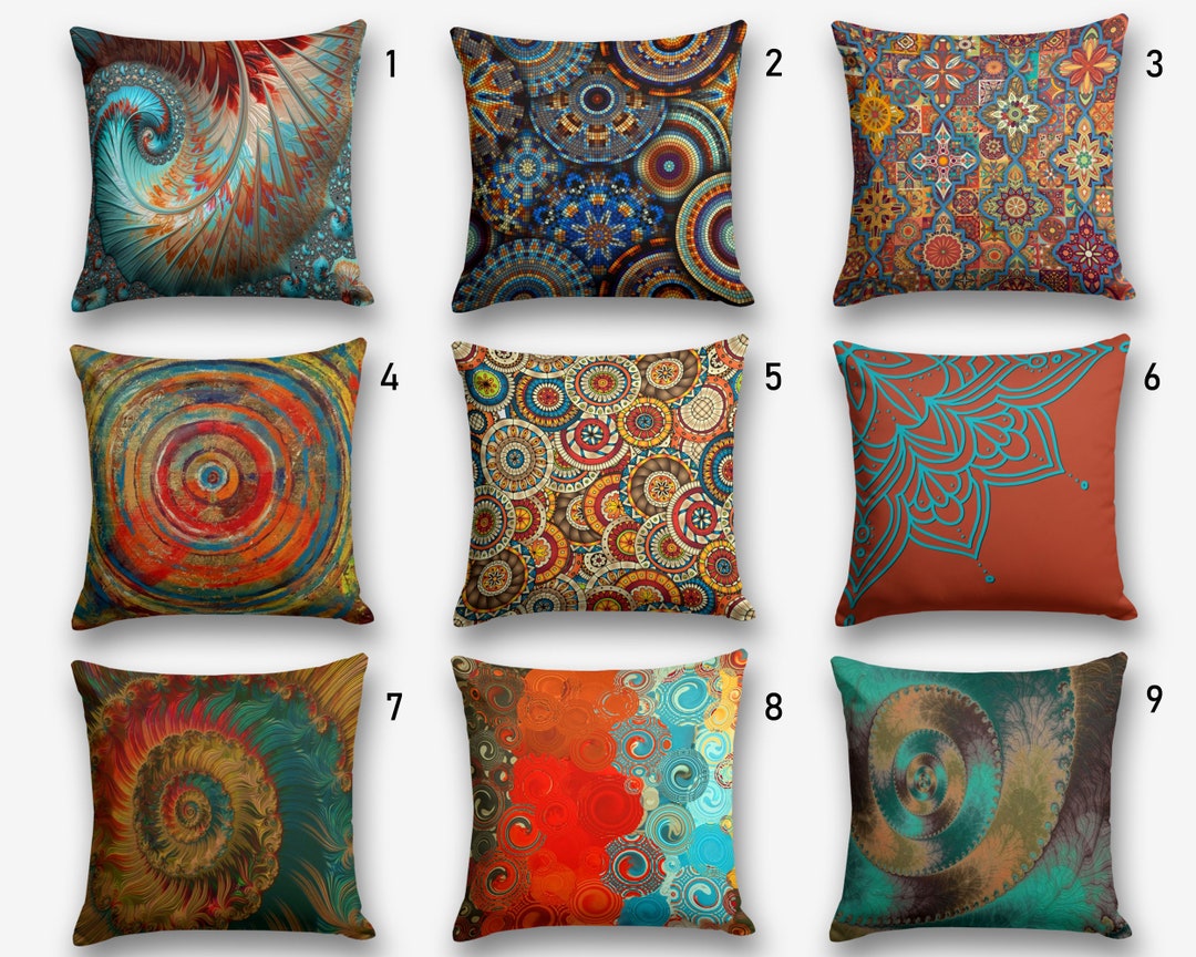 Ethnic Pillow Case, Rug Pillow Cover, Boho Pillow, Decorative